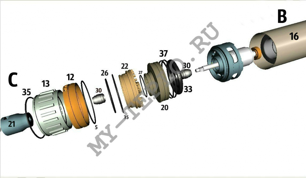 запчасти Джилекс Водомет Проф 55/35 А