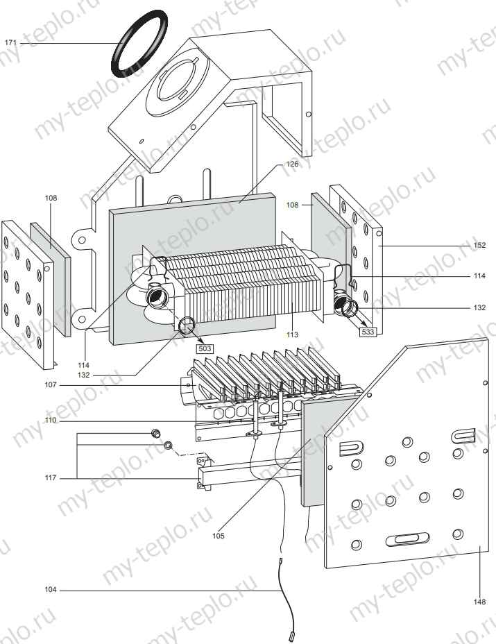 Запчасти Ariston UNO 24 MFFI купить в Иркутске
