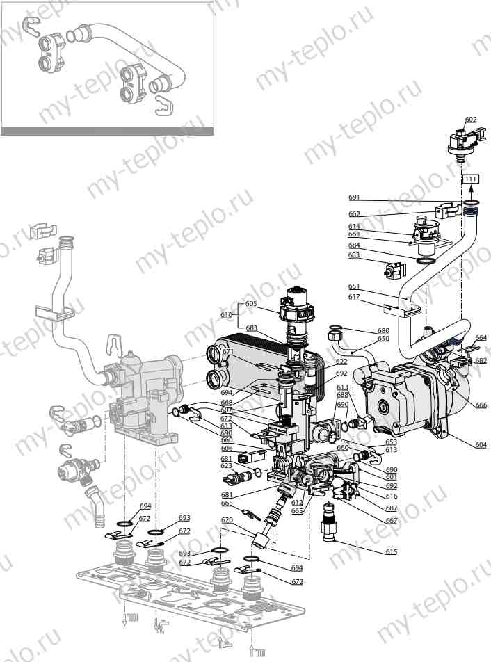 Запчасти Ariston HS X 15 FF купить в Иркутске