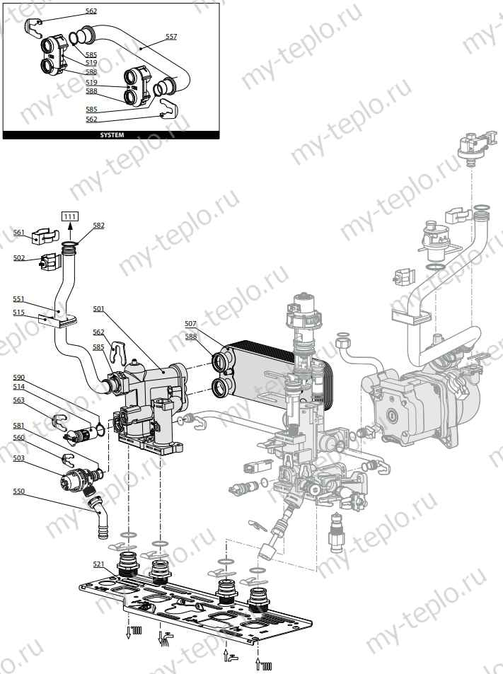 Запчасти Ariston HS X 15 FF купить в Иркутске