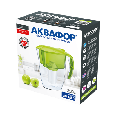 Фильтр-кувшин Аквафор Смайл модель Р152А5F (цикламен) (210585)